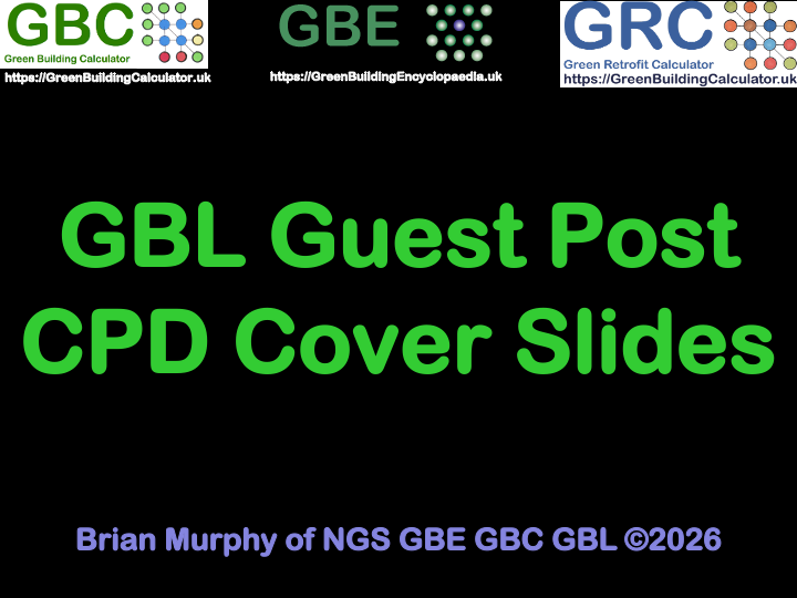 GBL Green Building Learning Guest Post, CPD Continuous Professional Development Cover slides